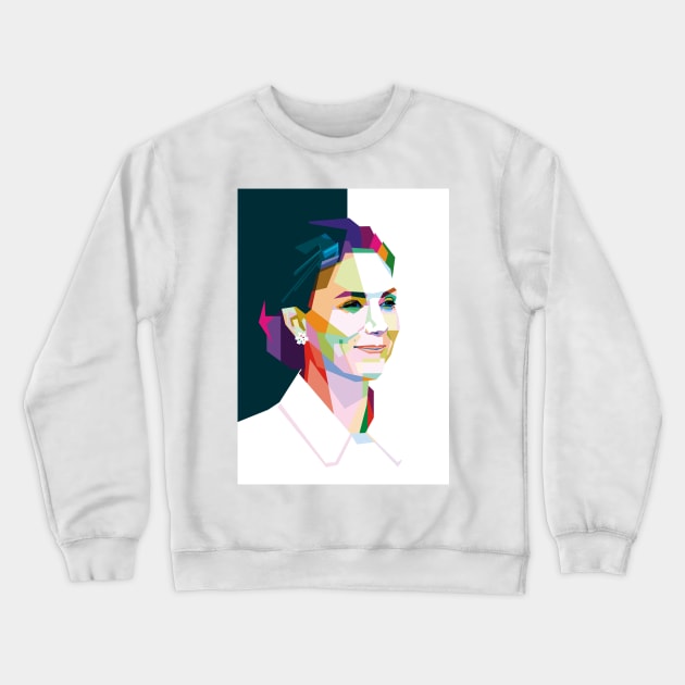 WPAP kate middleton Crewneck Sweatshirt by pucil03